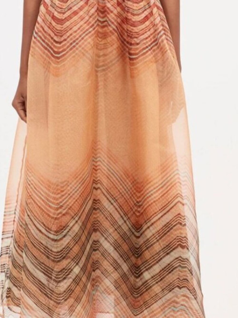 NWOT ULLA JOHNSON Gisele Silk Midi Cocktail Dress in Tierra XS $890. - Picture 9 of 10